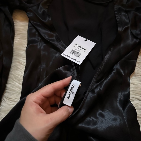 RUMORED Sweet Talker Mini Dress In Black - Picture 7 of 7